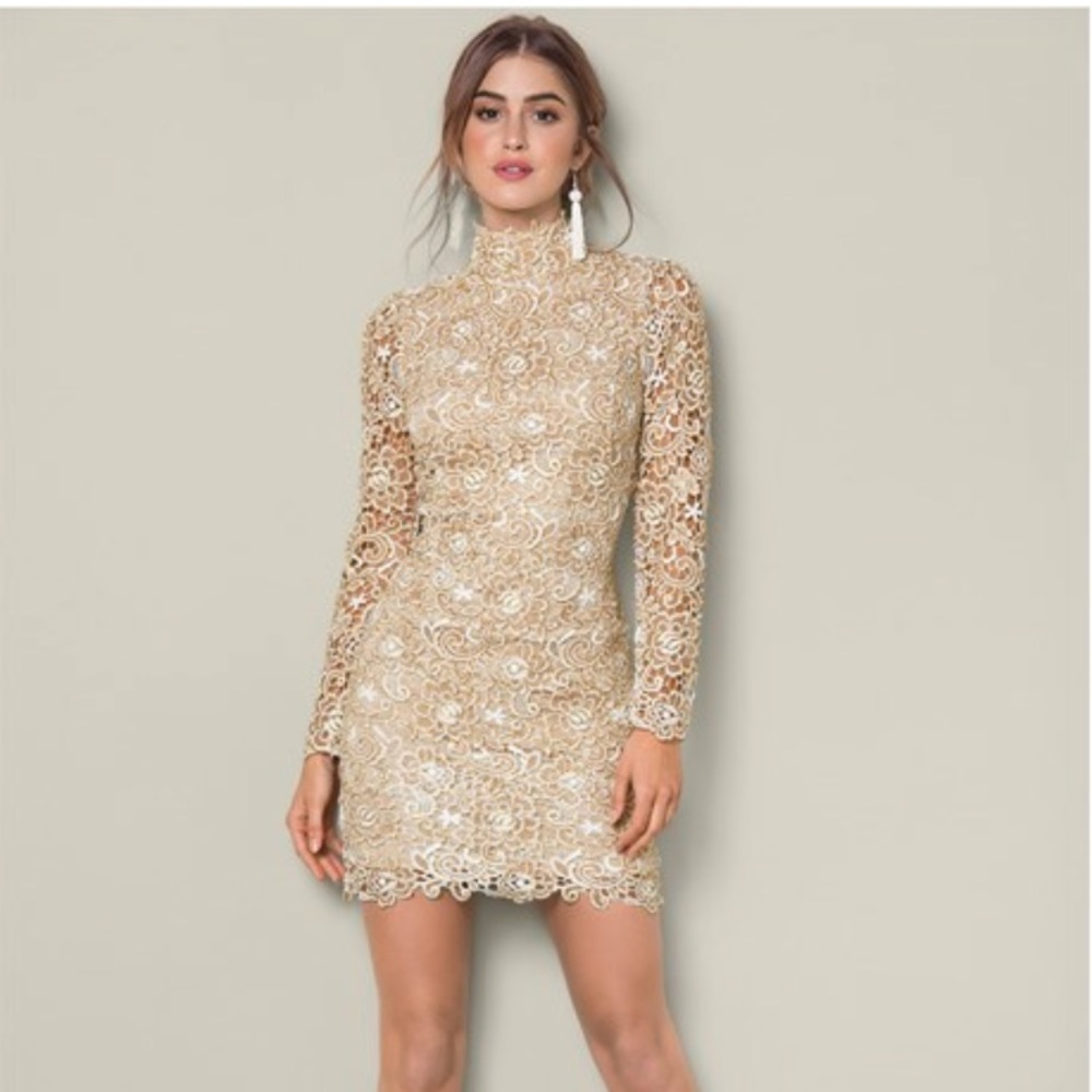 Open back lace dress